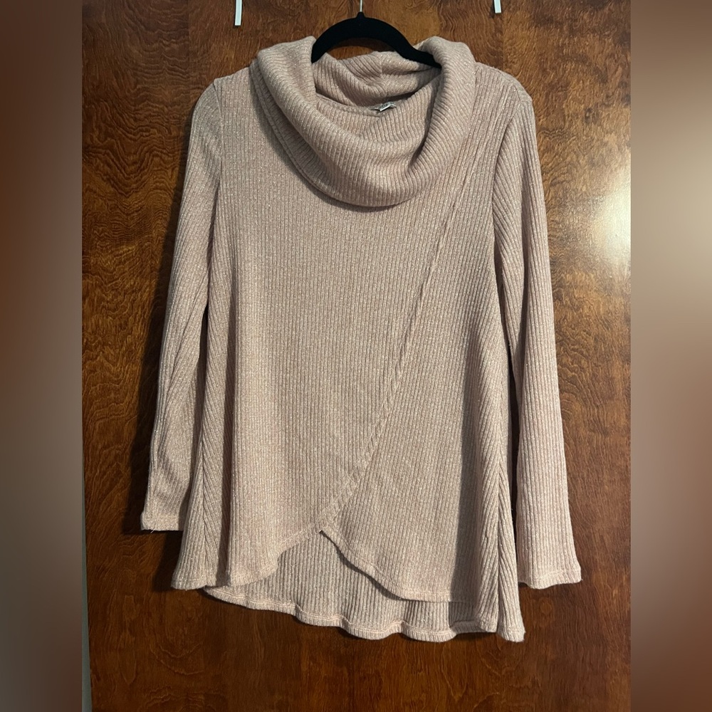 Women's Cowl Neck Sweater Dusty Rose - Ophelia Roe S